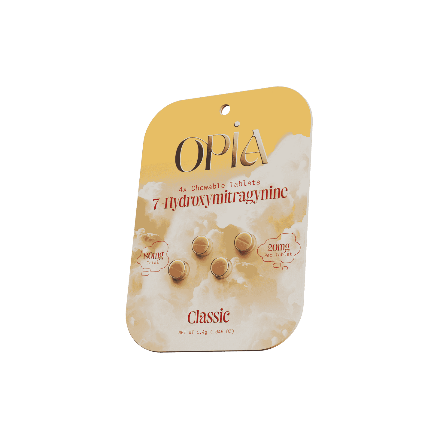 OPiA 7Hydroxy Chewable Tablets 4ct 20mg (SINGLE)