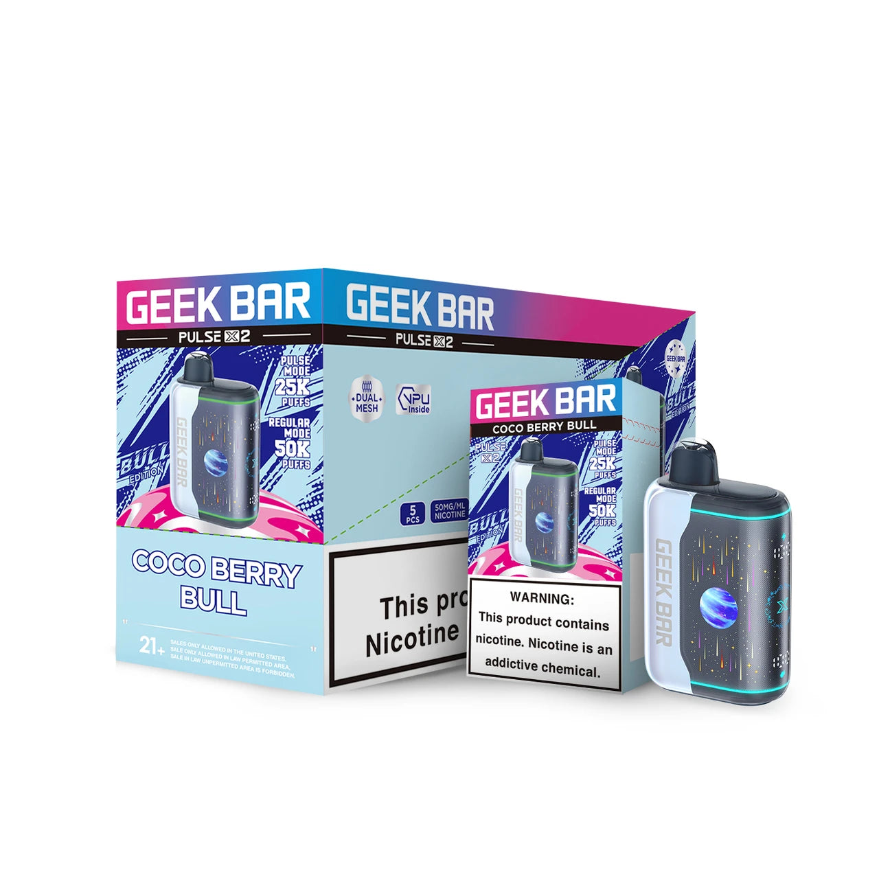 Geek Bar Pulse X2 50K Disposable 18mL (5/pack)