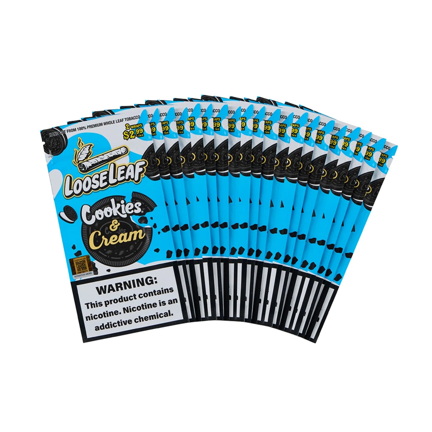 Looseleaf $2.99 Pre Priced Tobacco Wraps 2ct (20/pack)