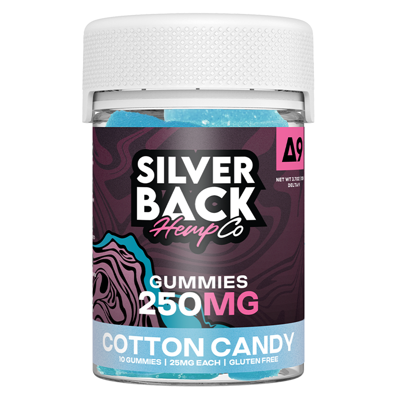 Silverback Hemp Co D9 Gummies 250mg 10ct (SINGLE) [DROPSHIP]