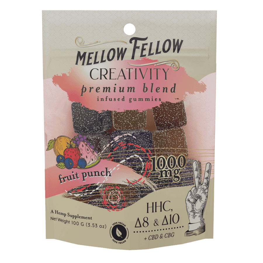 Mellow Fellow Premium Edible 20ct 1000mg (6/pack) [DROPSHIP]