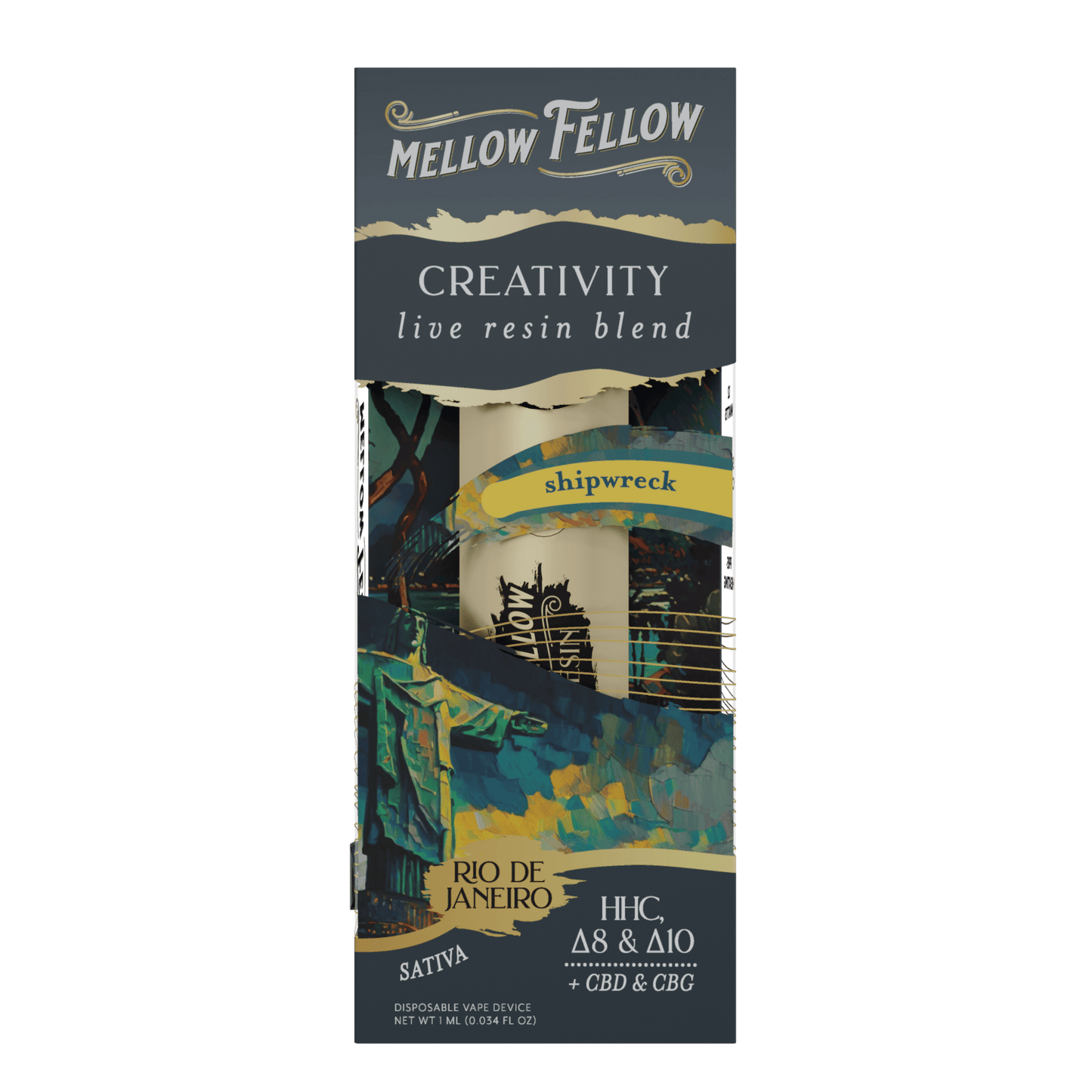 Mellow Fellow Destination Live Resin Disposable 1g (6/pack) [DROPSHIP]