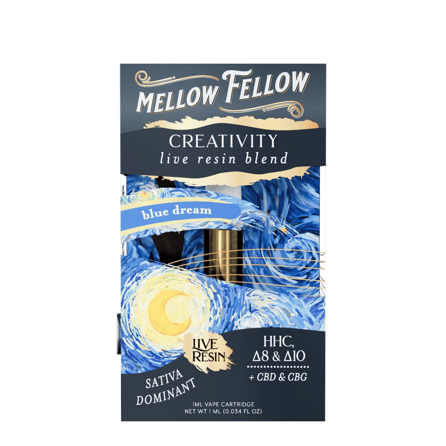 Mellow Fellow Live Resin Cartridge 1g (6/pack) [DROPSHIP]