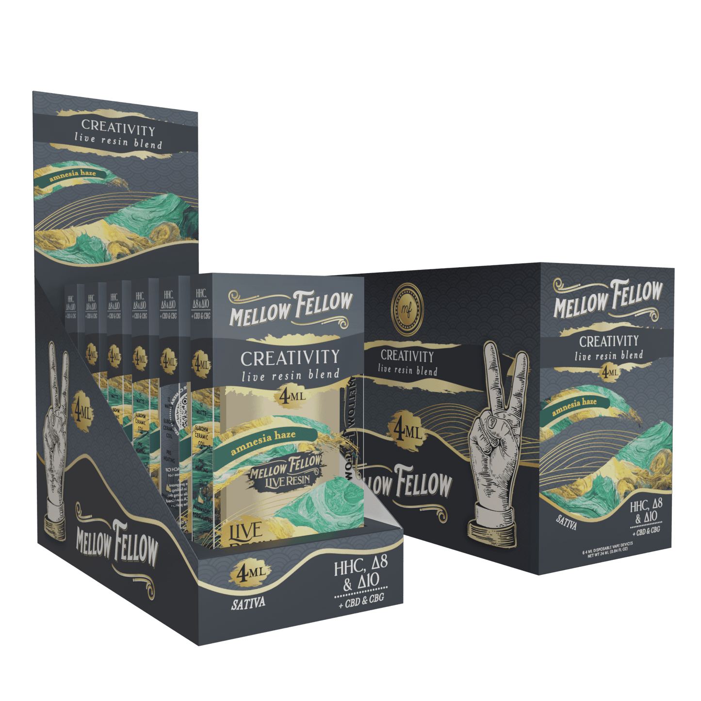 Mellow Fellow Live Resin Disposable 4g (6/pack) [DROPSHIP]