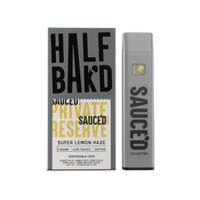Half Bakd Sauced Live Resin Private Reserve Disposable 1g (5/pack) [DROPSHIP]