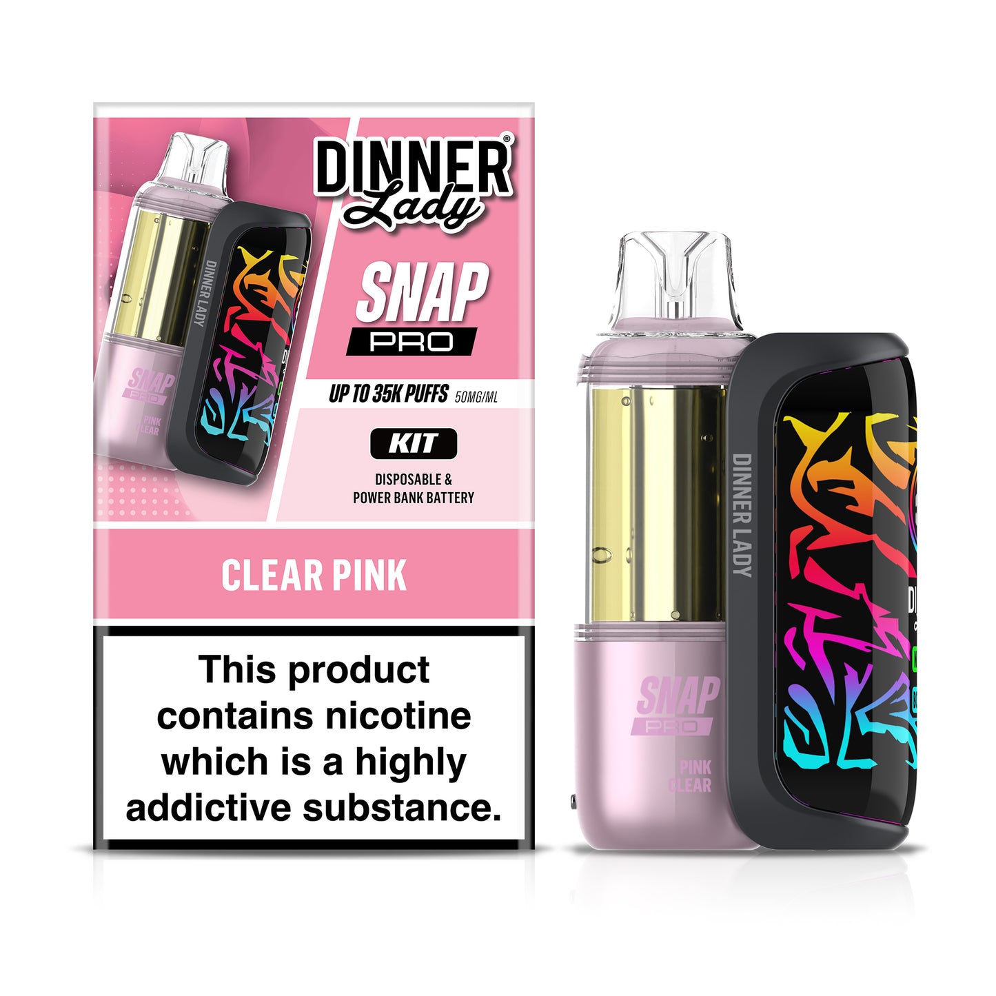 Dinner Lady 35K Snap Pro Disposable Kit 19mL (5/pack) [TX Compliant]