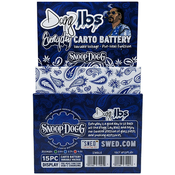 Dogg Lbs 510 350mah VV Carto Battery (15/pack)