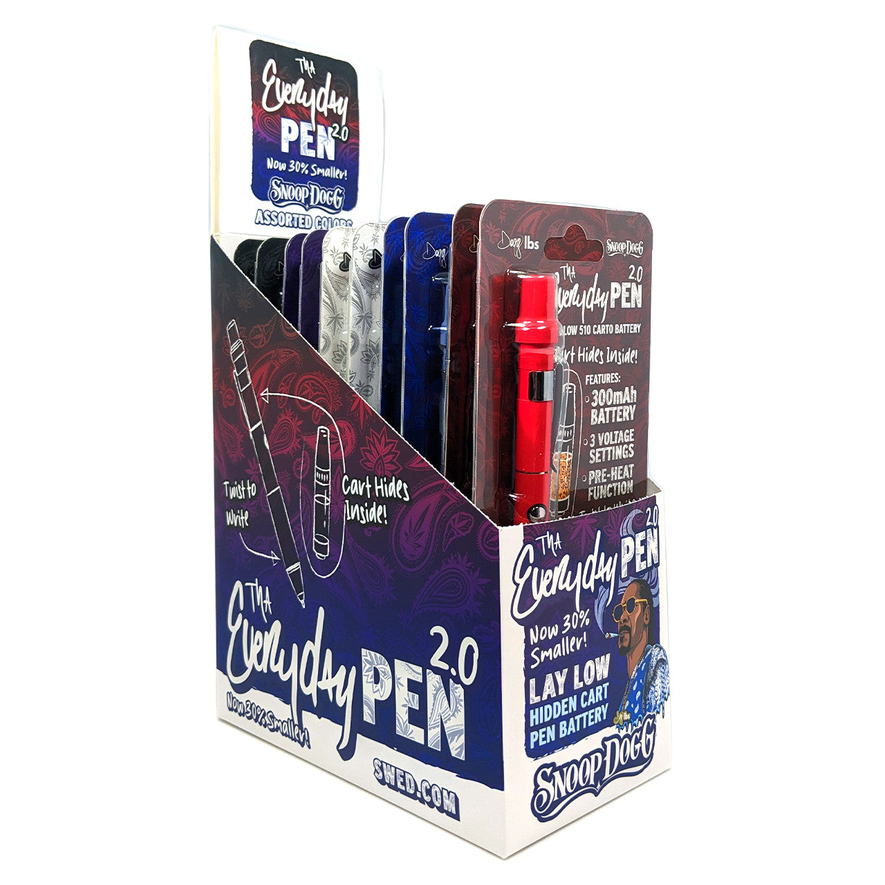 Dogg Lbs Tha Everyday Pen 2.0 Slim Edition Cart Battery (10/pack)