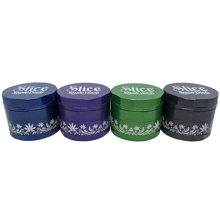 Snoop Dogg Slice Non-Stick Ceramic Coated Grinder 55mm 4 Part (SINGLE)