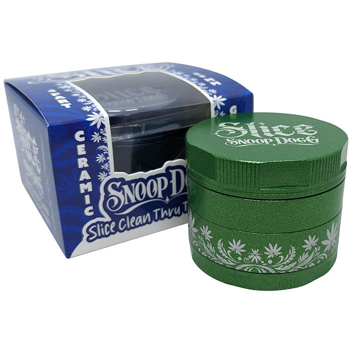 Snoop Dogg Slice Non-Stick Ceramic Coated Grinder 55mm 4 Part (SINGLE)