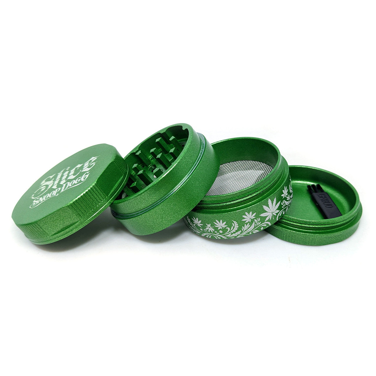 Snoop Dogg Slice Non-Stick Ceramic Coated Grinder 55mm 4 Part (SINGLE)