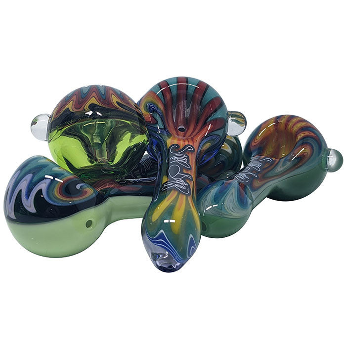 Dogg Lbs Everyday 3.5" Wig Wag Spoon Hand Pipe (SINGLE)