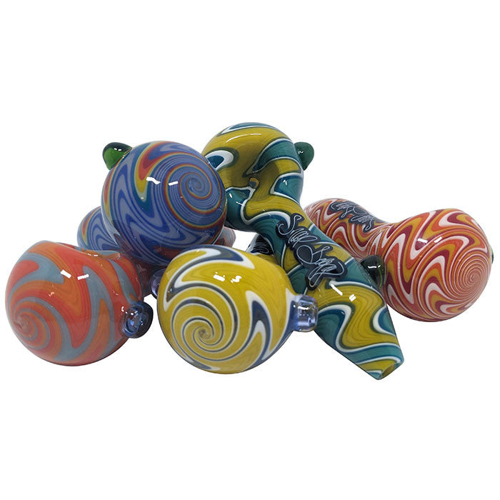 Dogg Lbs Everyday 4" Wigwag Spoon Hand Pipe (SINGLE)