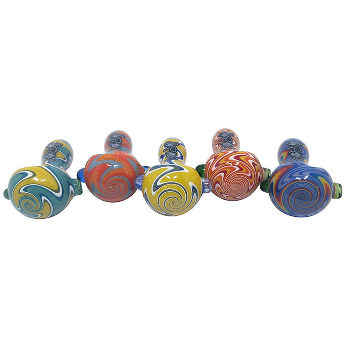 Dogg Lbs Everyday 4" Wigwag Spoon Hand Pipe (SINGLE)