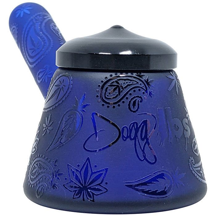 Dogg Lbs 5" Sitting Frosted Paisley Spoon Hand Pipe with Cap (SINGLE)