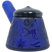 Dogg Lbs 5" Sitting Frosted Paisley Spoon Hand Pipe with Cap (SINGLE)