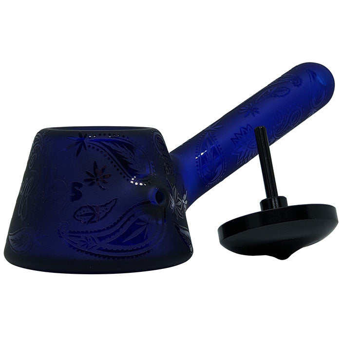 Dogg Lbs 5" Sitting Frosted Paisley Spoon Hand Pipe with Cap (SINGLE)