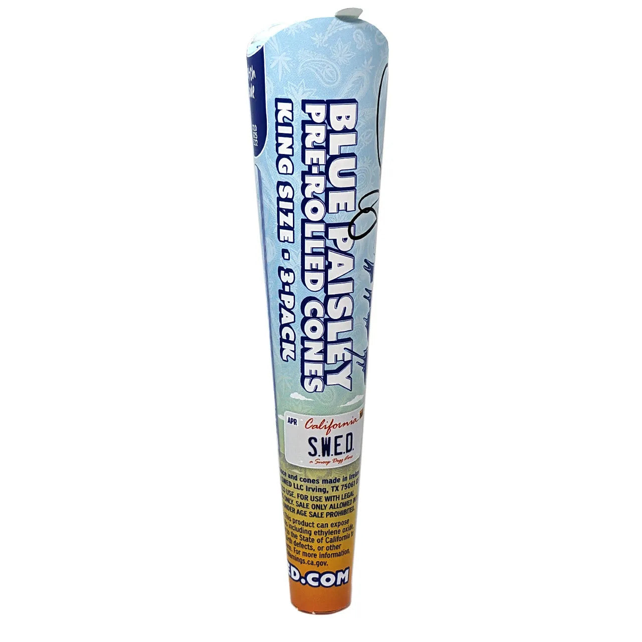 Dogg Lbs Blue Paisley Pre-Rolled Cones King Size 3ct (32/pack)