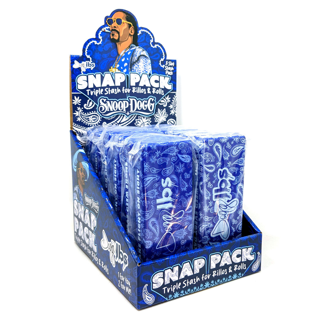 Dogg Lbs Snap Pack Elastic Triple Stash Pack (12/pack)