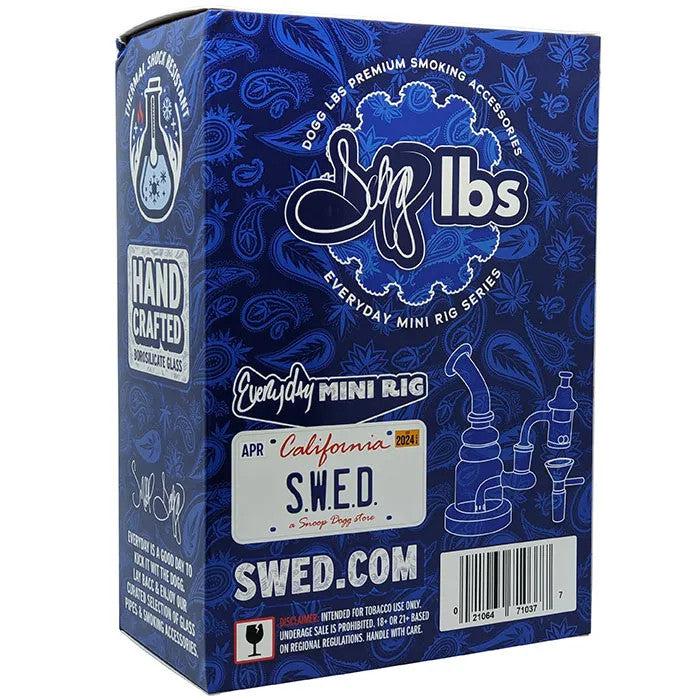 Dogg Lbs Everyday 6.5" Mini Rig Bubble Water Pipe Box Set (SINGLE)