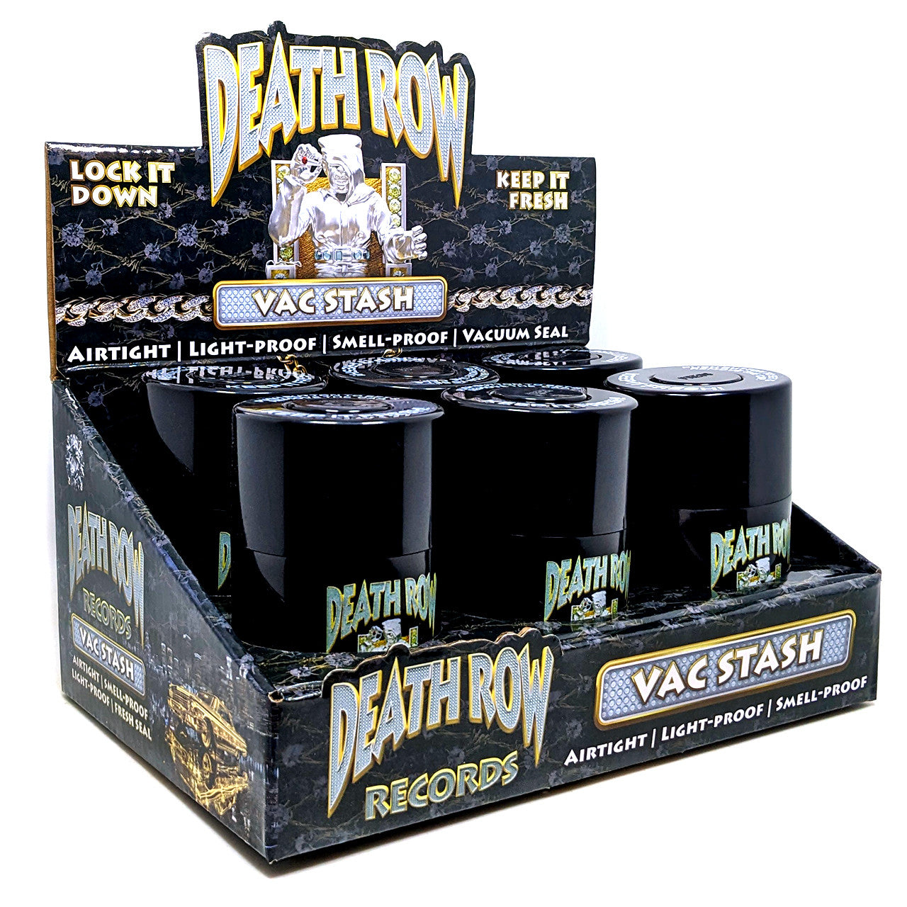 Death Row Records Vacuum Stash Jar (6/pack)