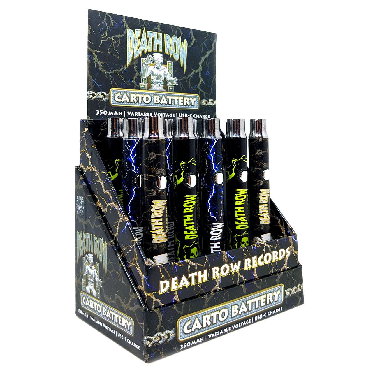 Death Row Records 510 350mah VV Carto Battery (15/pack)