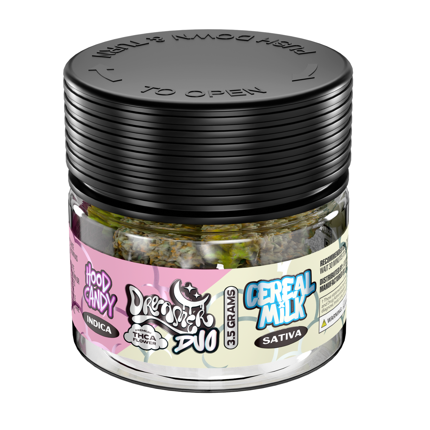Dreamer DUO THC-A Flower Jar 3.5g (8/Pack) [DROPSHIP]