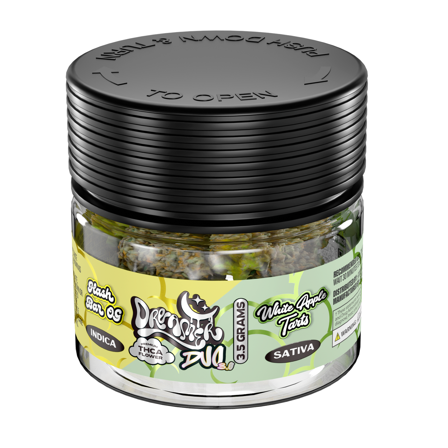 Dreamer DUO THC-A Flower Jar 3.5g (8/Pack) [DROPSHIP]