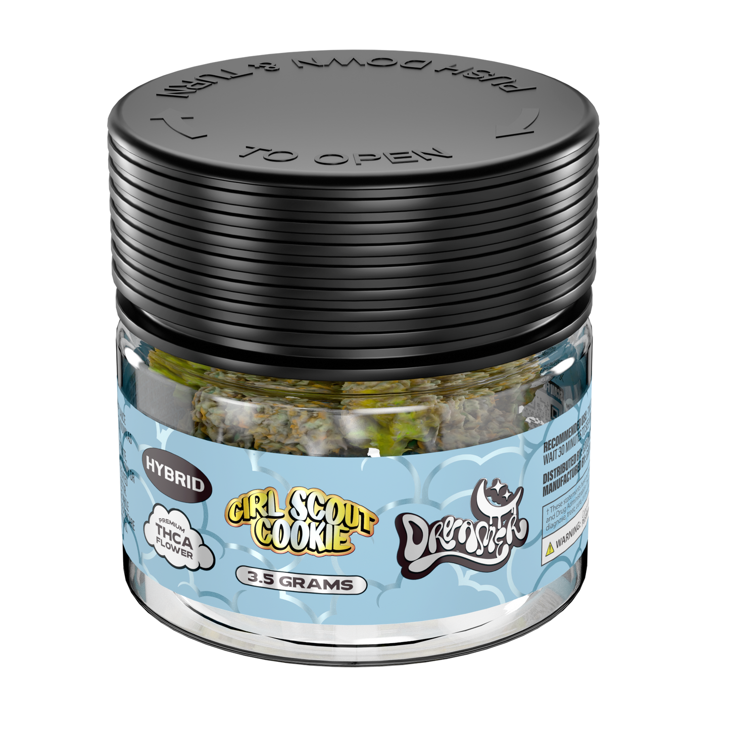 Dreamer THC-A Flower Jar 3.5g (8/Pack) [DROPSHIP]