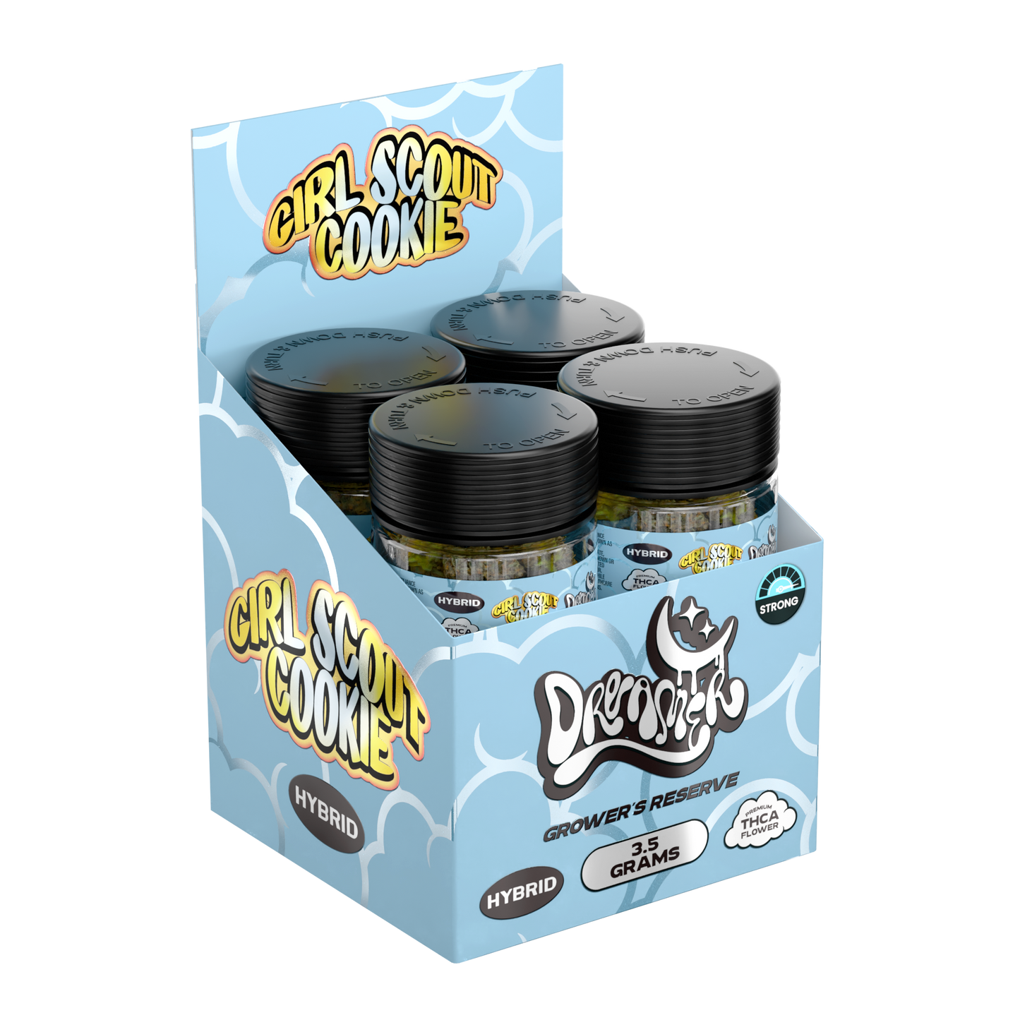 Dreamer THC-A Flower Jar 3.5g (8/Pack) [DROPSHIP]