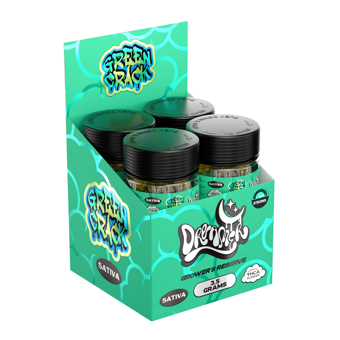 Dreamer THC-A Flower Jar 3.5g (8/Pack) [DROPSHIP]