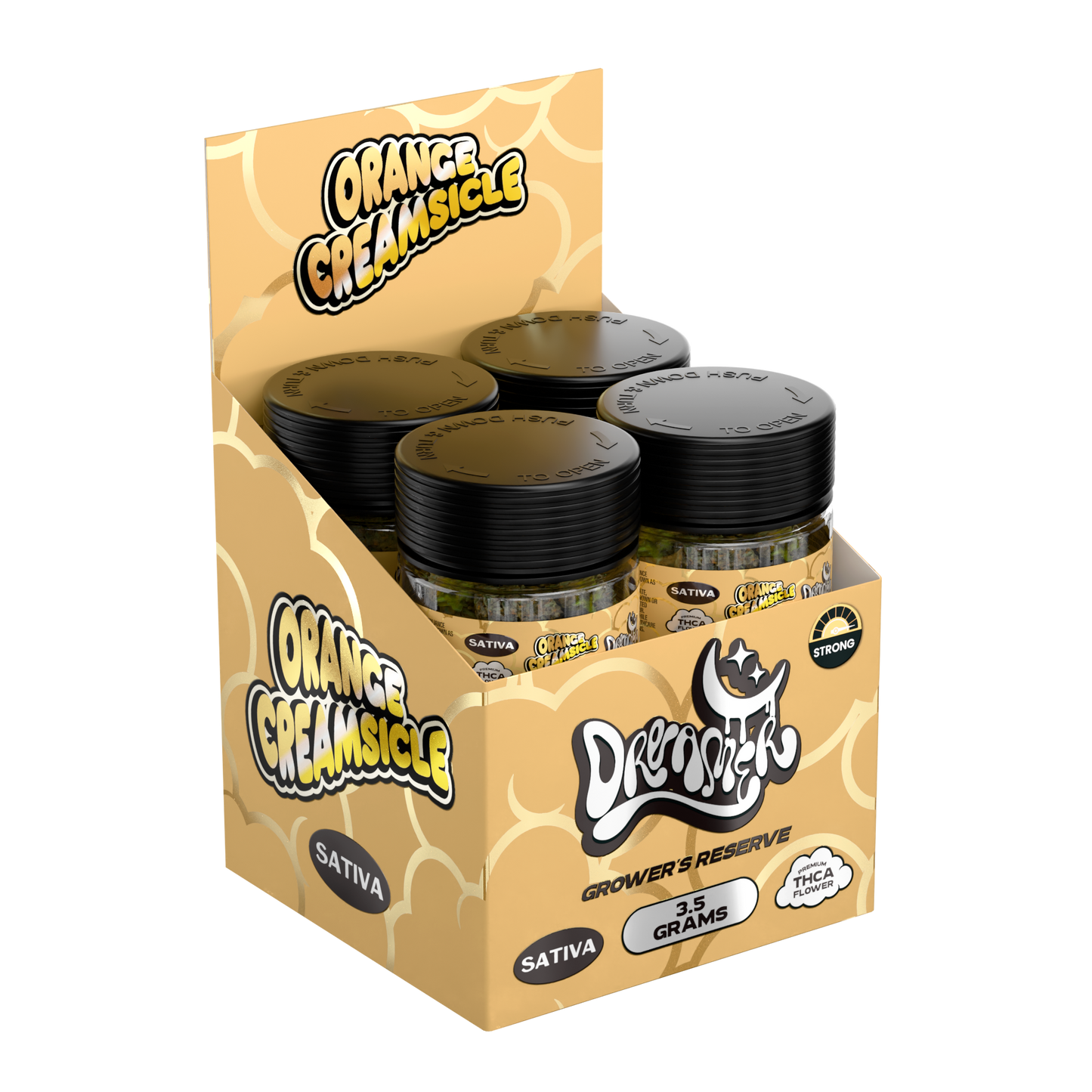 Dreamer THC-A Flower Jar 3.5g (8/Pack) [DROPSHIP]