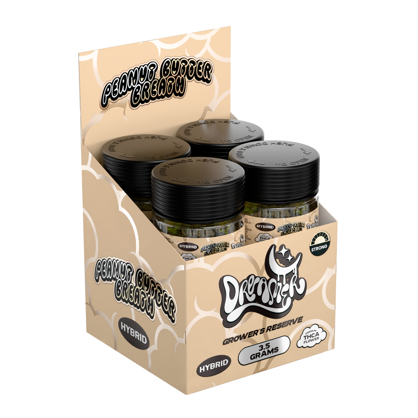 Dreamer THC-A Flower Jar 3.5g (8/Pack) [DROPSHIP]