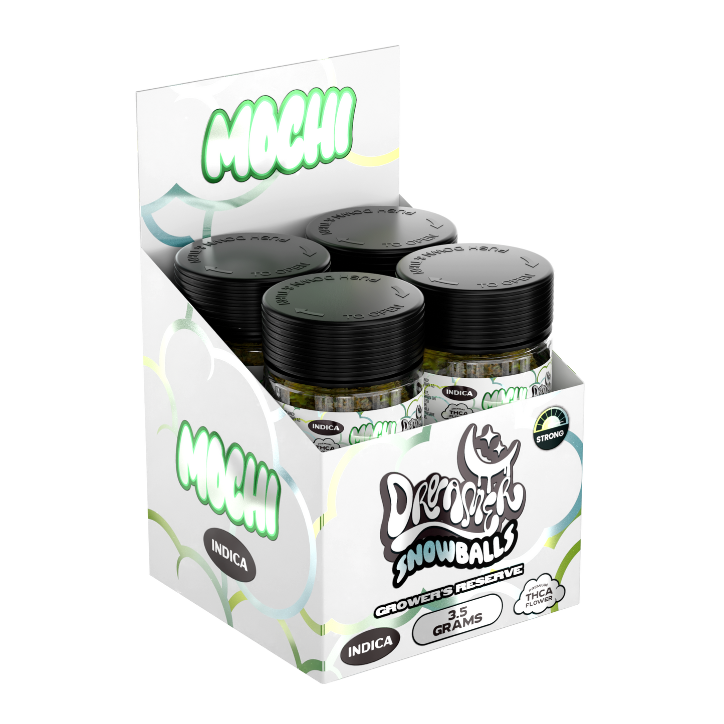 Dreamer Snowballs THC-A Flower Jar 3.5g (8/Pack) [DROPSHIP]