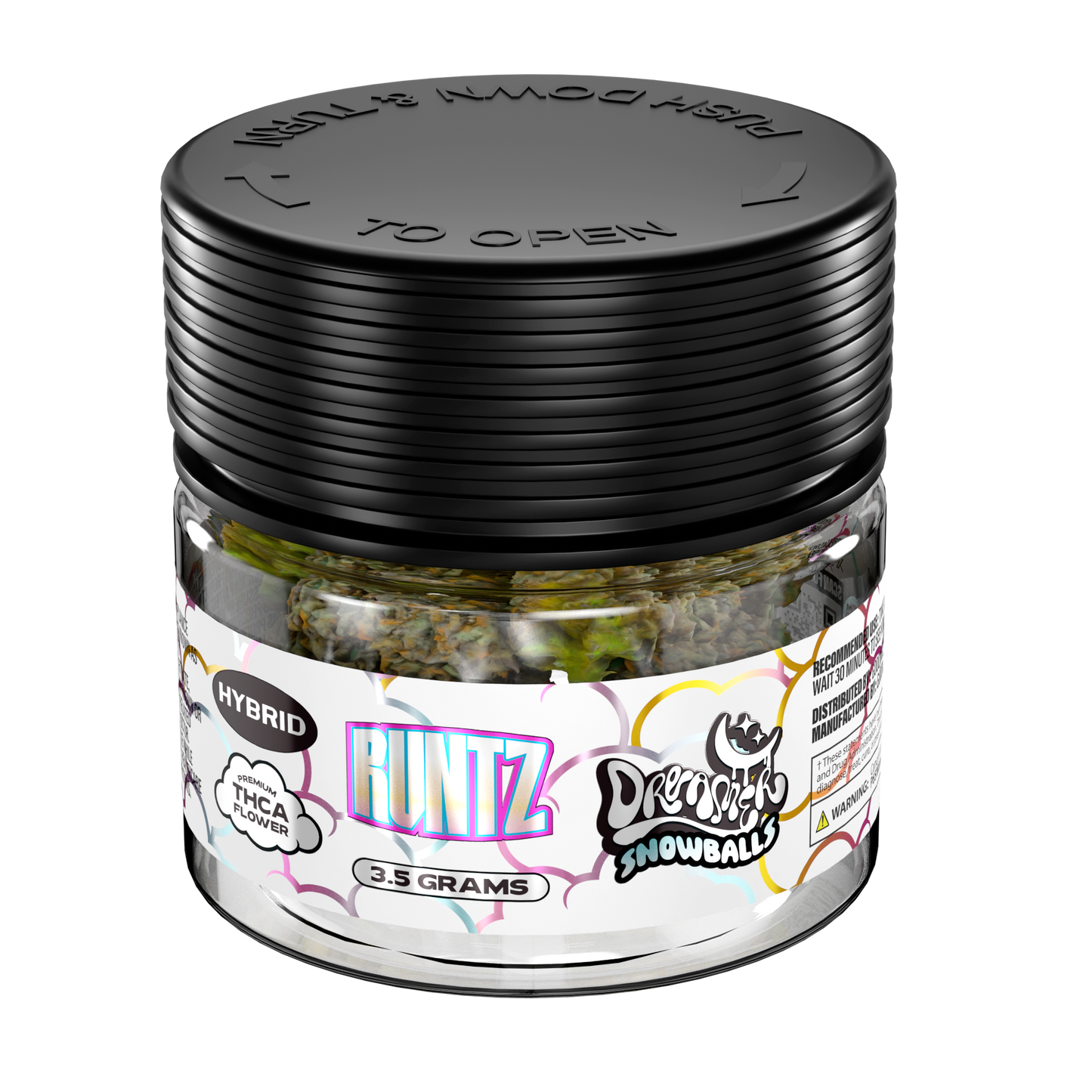 Dreamer Snowballs THC-A Flower Jar 3.5g (8/Pack) [DROPSHIP]