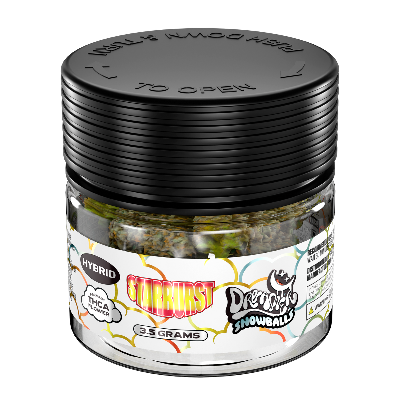 Dreamer Snowballs THC-A Flower Jar 3.5g (8/Pack) [DROPSHIP]