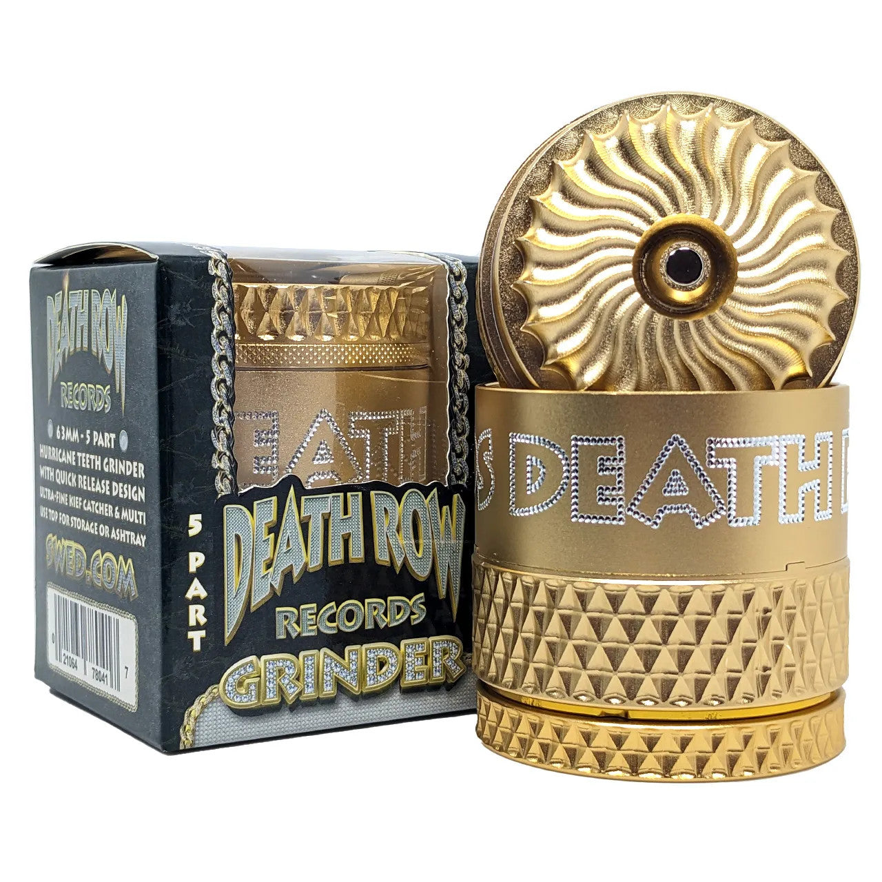 Death Row Records 5 Part Hurricane Grinder 63mm (SINGLE)