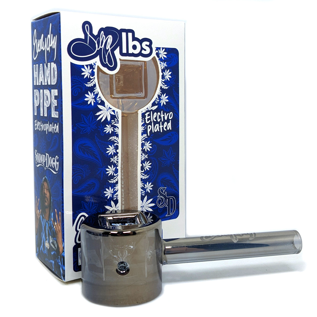 Dogg Lbs Deep Everyday 4" Electro Plated Tri Prism Hand Pipe (SINGLE)