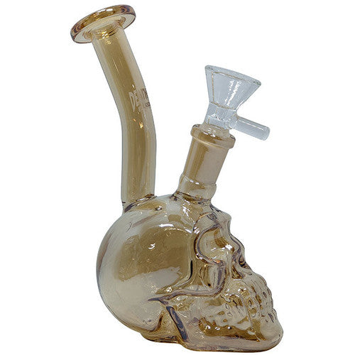 Death Row Records 5.5" Metallic Skull Water Pipe 14M Bowl (SINGLE)
