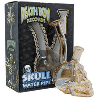 Death Row Records 5.5" Metallic Skull Water Pipe 14M Bowl (SINGLE)