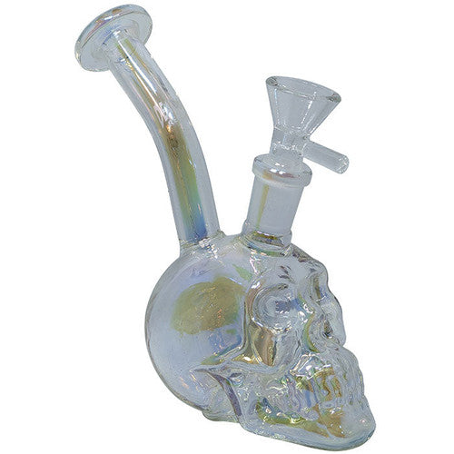 Death Row Records 5.5" Metallic Skull Water Pipe 14M Bowl (SINGLE)