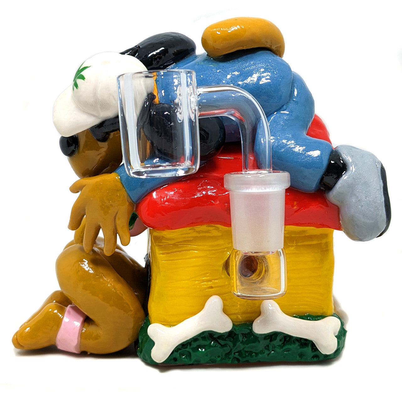 Dogg Lbs 5" Doggystyle Dogg House Clay Water Pipe 14M Banger (SINGLE)