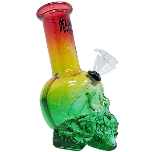 Death Row Records 6" Skull Bubbler Water Pipe (SINGLE)