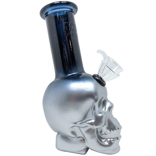 Death Row Records 6" Skull Bubbler Water Pipe (SINGLE)