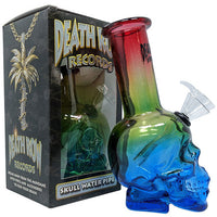 Death Row Records 6" Skull Bubbler Water Pipe (SINGLE)