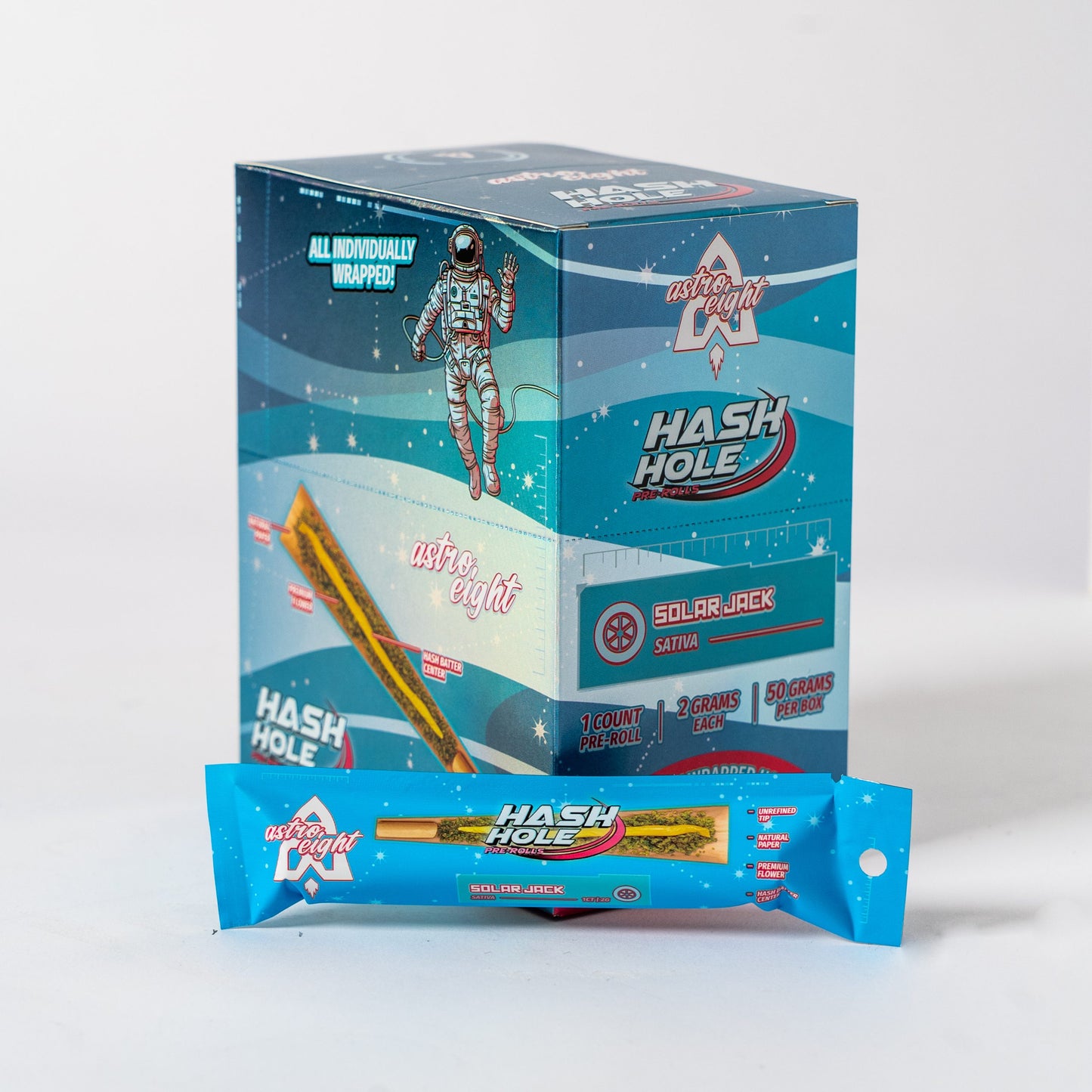 Astro Eight Hash Hole Pre Roll 2g (25/pack)