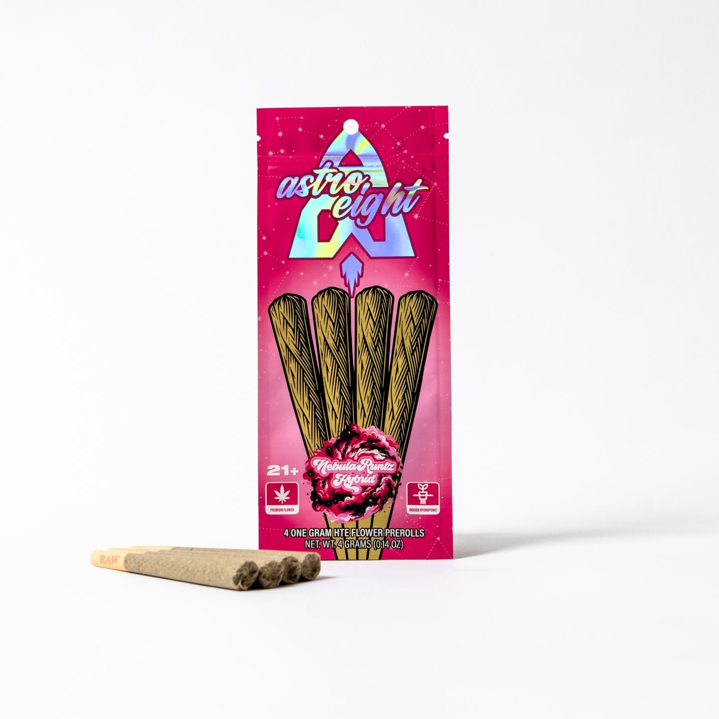 Astro Eight HTE Flower Pre Rolls 1g 4ct (SINGLE)