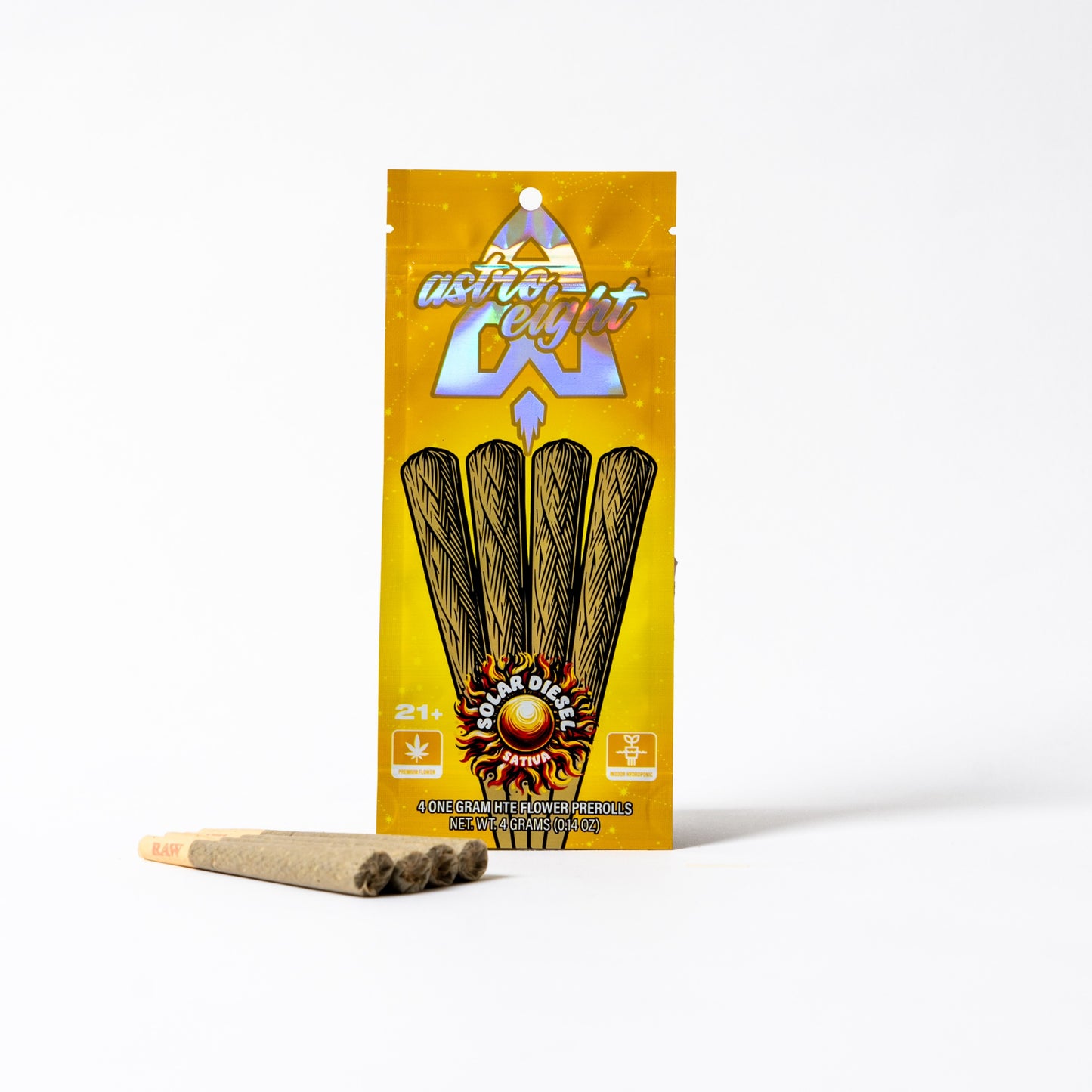 Astro Eight HTE Flower Pre Rolls 1g 4ct (SINGLE)