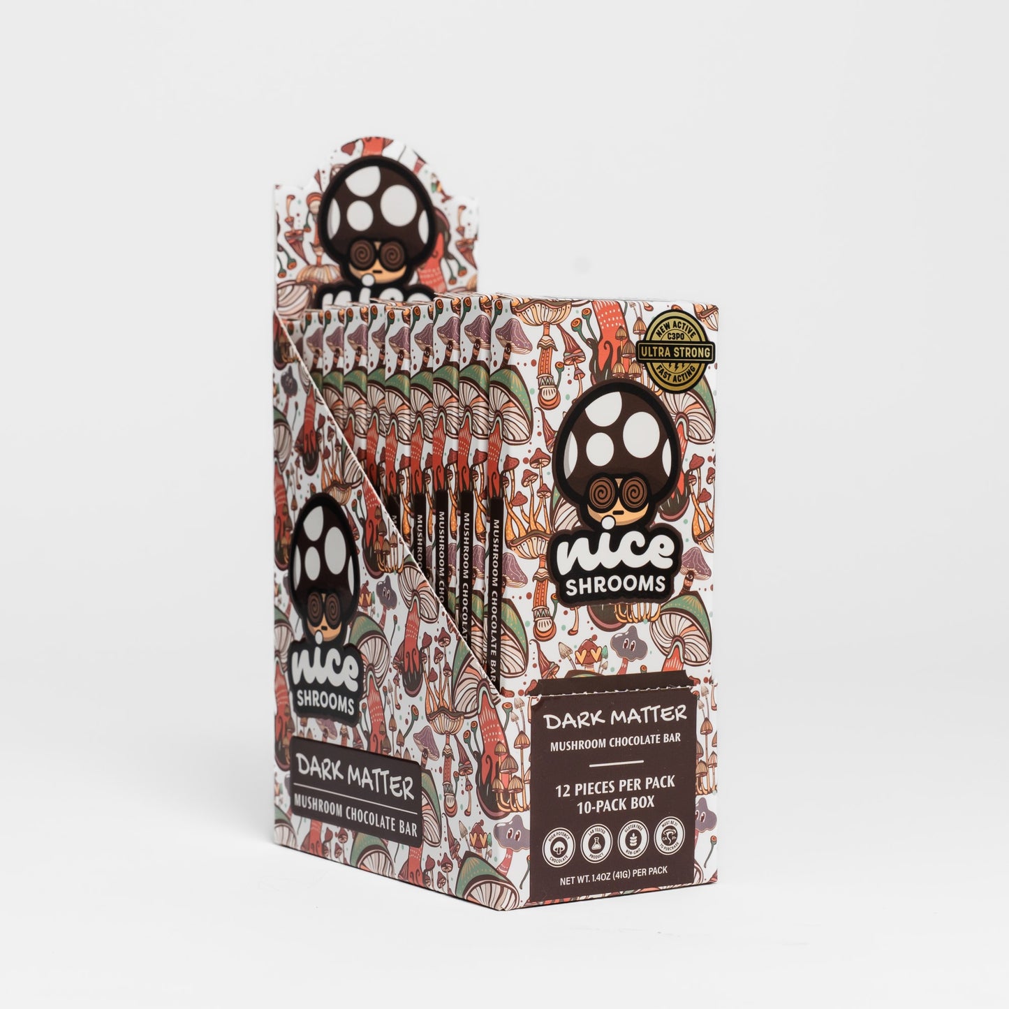 Nice Shrooms Mushroom Chocolate Bar 12ct 9000mg (SINGLE) [DROPSHIP]