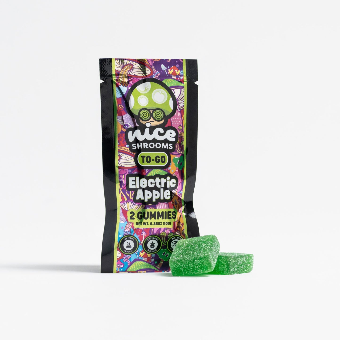 Nice Shrooms Ultra Strong Mushroom Gummies 2ct 1500mg (25/pack) [DROPSHIP]